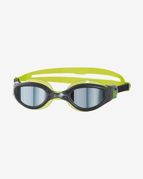Gafas de natación Zoggs Phantom Elite Mirror negro amarillo junior