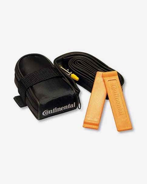 Continental race zadeltas + anti-lek kit zwart