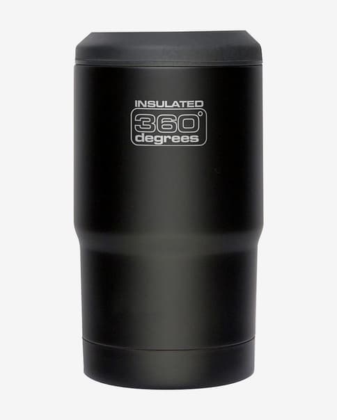 Funda térmica 360 Degrees botellas y latas 375 ml negro