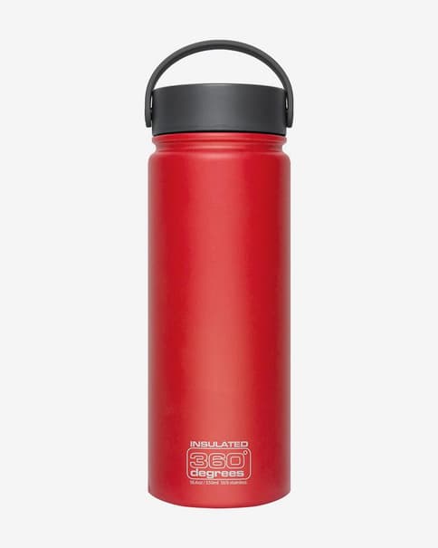 Botella termo 360 Degrees boca ancha 550 ml rojo