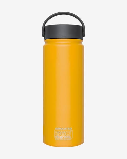 Botella termo 360 Degrees boca ancha 550 ml naranja