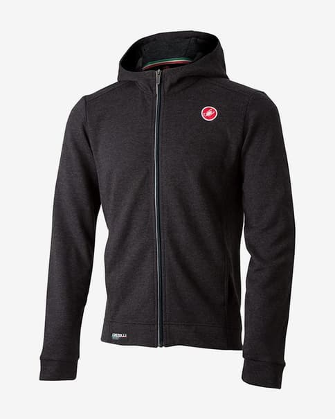 Sudadera Castelli Milano Full Zip Fleece negro