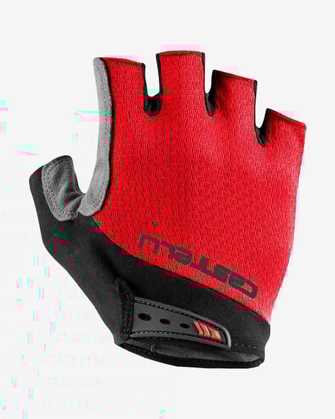 Guantes Castelli Entrata V rojo tomate
