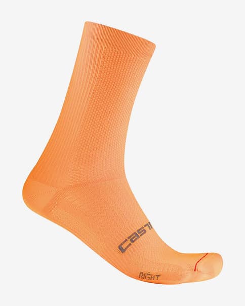 Chaussettes Castelli Espresso 18 orange vif