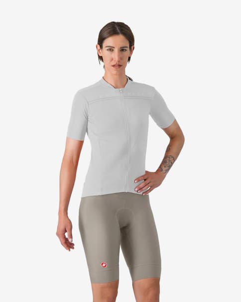 Culote sin tirantes Castelli Prima 2 beige arcilla mujer