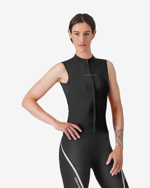 Maillot Castelli Sole sin mangas negro mujer