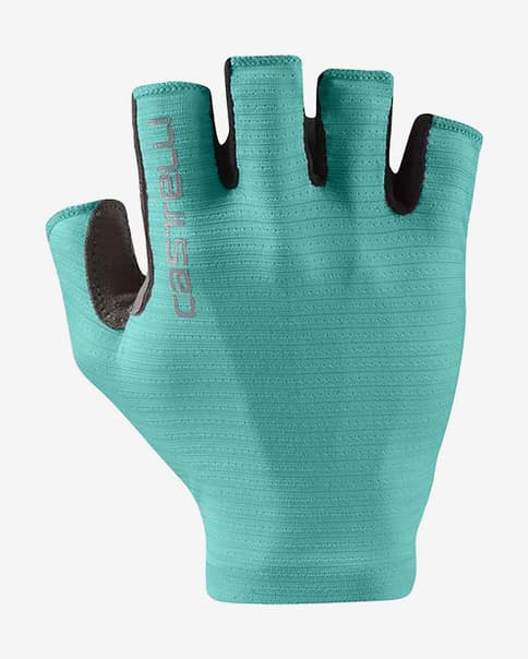 Guantes Castelli Espresso azul piscina mujer