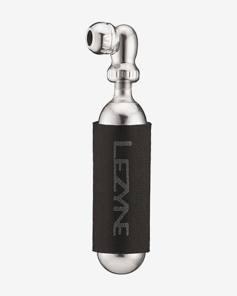 Inflador CO2 Lezyne Twin Speed Drive compatible con válvula Presta y Schrader 16 g plata