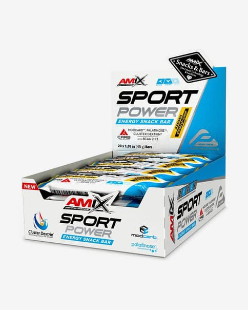 Barrita energética Amix Sport Power Energy sabor banana chocolate 45 g (20 unidades)