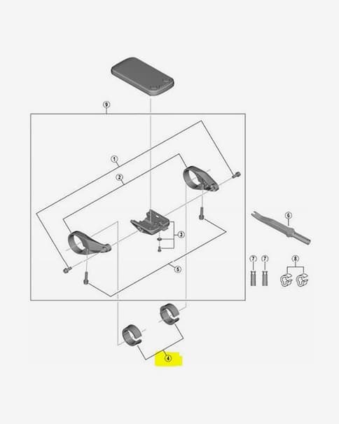 Adaptador Shimano STEPS SC-E6100 25,4