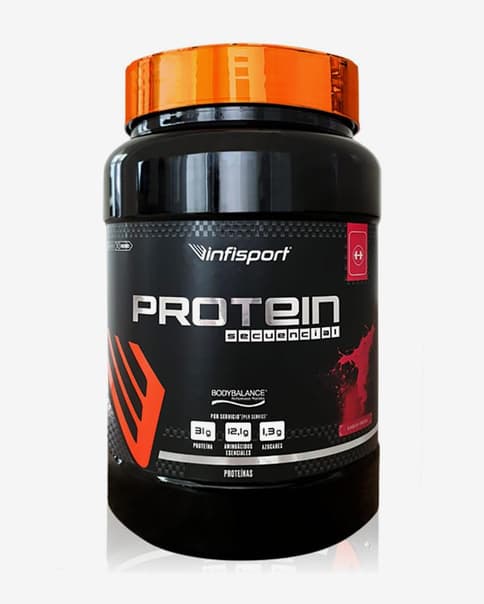 Infosport Protein Secuencial Shake Strawberry Flavour 1 kg