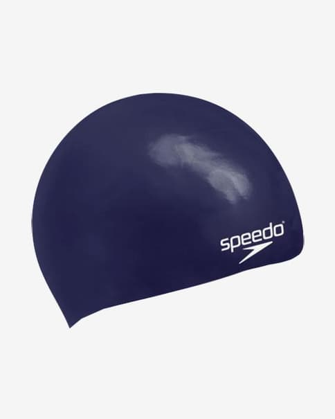 Gorro Speedo Plain Moulded Silicone Junior azul marino