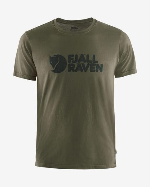 Camiseta Fjällräven Logo manga corta verde