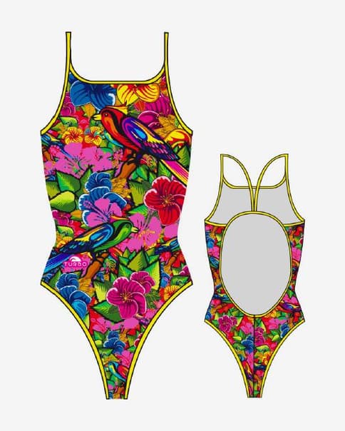 Bañador de natación Turbo Birdie tira fina mujer