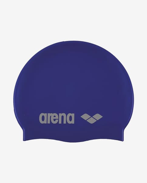 Arena Classic Silicone Swimming Cap Blue Silver