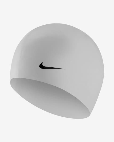 Gorro Nike Swim Performance Nike Solid Silicone Cap blanco gris