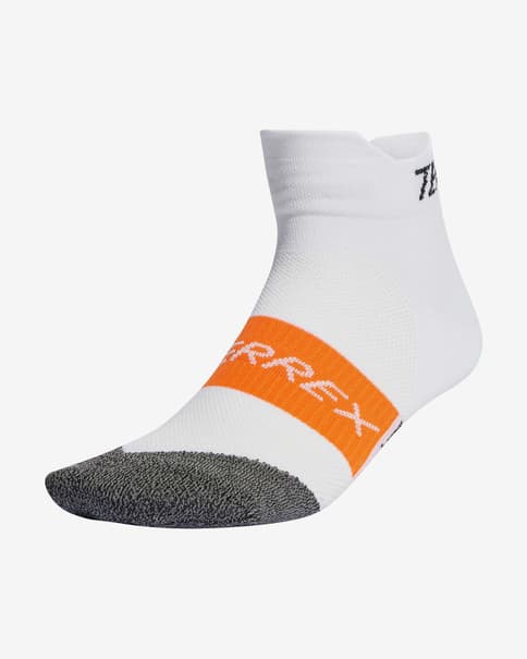 Calcetines adidas Terrex Heat.Rdy Trail Running Speed blanco naranja gris (par)
