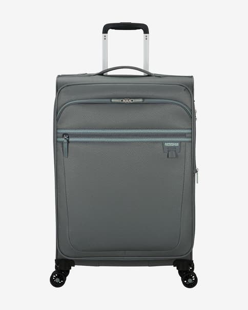 Maleta American Tourister Aerospin Expandible 80L gris oscuro