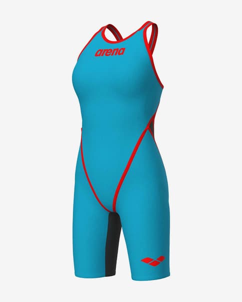Bañador Arena Powerskin Carbon-Core FX One Piece azul rojo mujer