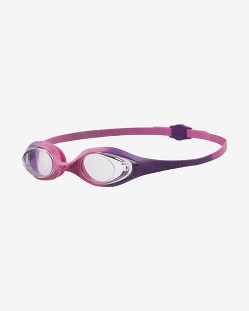 Gafas de natación Arena Spider Junior rosa lila lentes transparentes