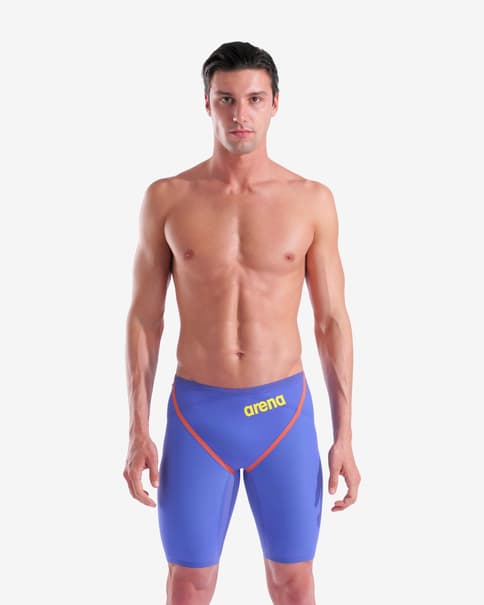 Bañador Arena Powerskin Carbon Glide Eclipse Glare Jammer violeta naranja