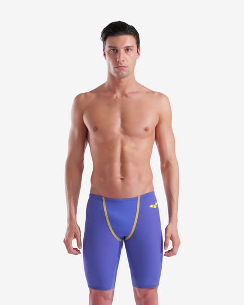 Bañador Arena Powerskin Primo Eclipse Glare Jammer violeta amarillo naranja