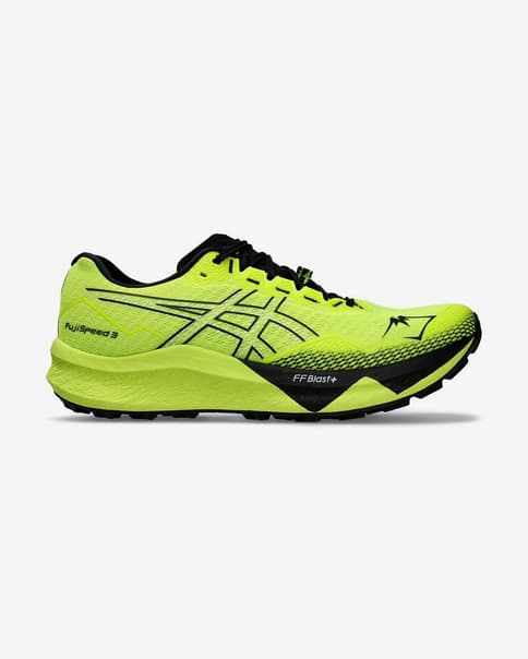 ASICS Fujispeed 3 Trailrunningschuhe neongelb/pechschwarz