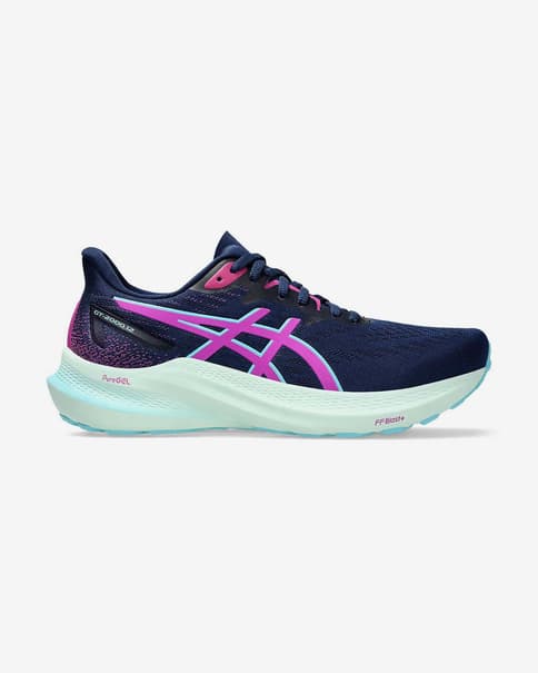 ASICS GT-2000 12 Damen Laufschuhe marineblau/rosa/türkis