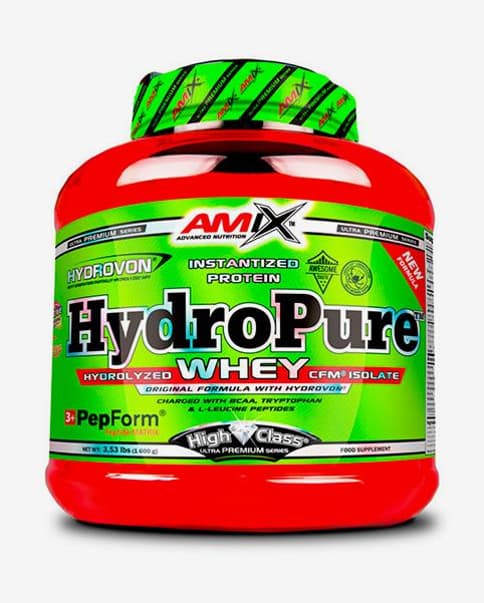 Bote Amix HydroPure Whey sabor crema de cacahuete 1.6 kg