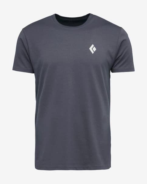 Camiseta Black Diamond Backcountry Stamp manga corta gris carbón