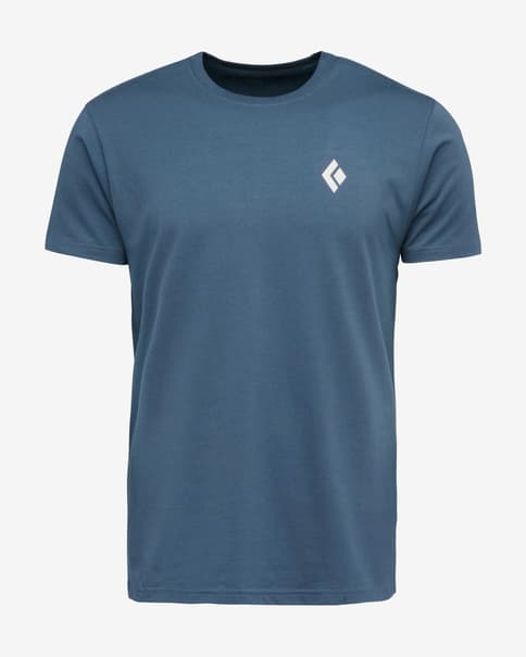 Camiseta Black Diamond Backcountry Stamp manga corta azul medianoche