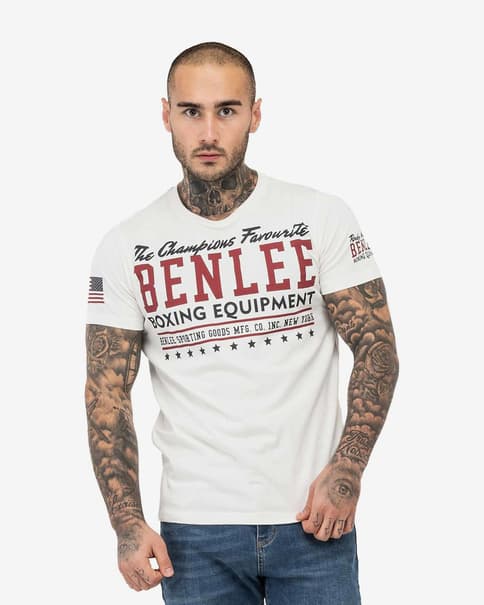 T-shirt Benlee Champions short sleeve white black red