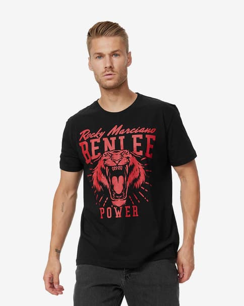 Benlee Tiger Power short sleeve black red t-shirt