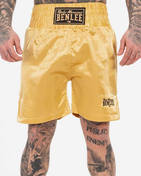 Pantalón corto Benlee Uni Boxing dorado negro