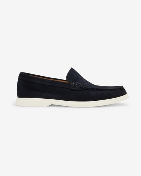 Zapatos BOSS Sienne Loaf azul marino blanco