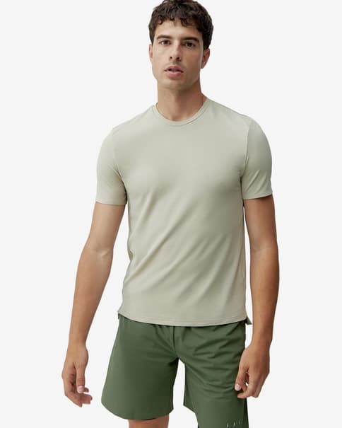 Camiseta Born Living Yoga Nadym manga corta beige claro