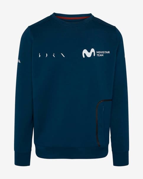 Sudadera Born Living Yoga Movistar Team azul marino blanco
