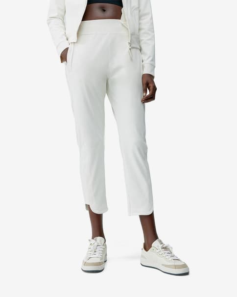 Pantalón largo Born Living Yoga Nova blanco roto mujer