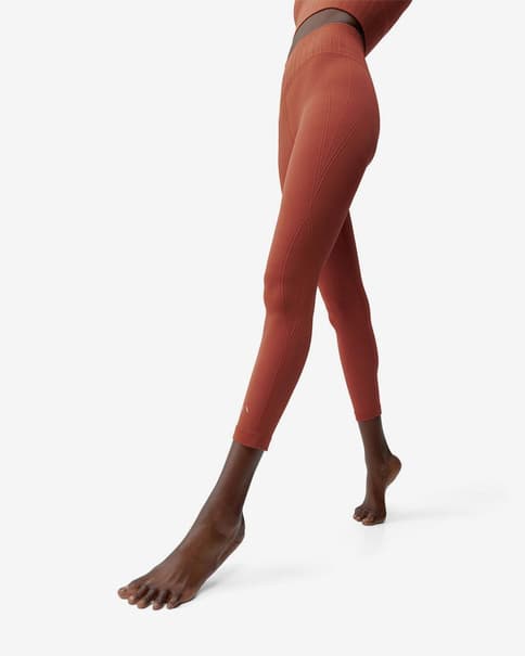 Malla larga Born Living Yoga Annapurna naranja bronce mujer