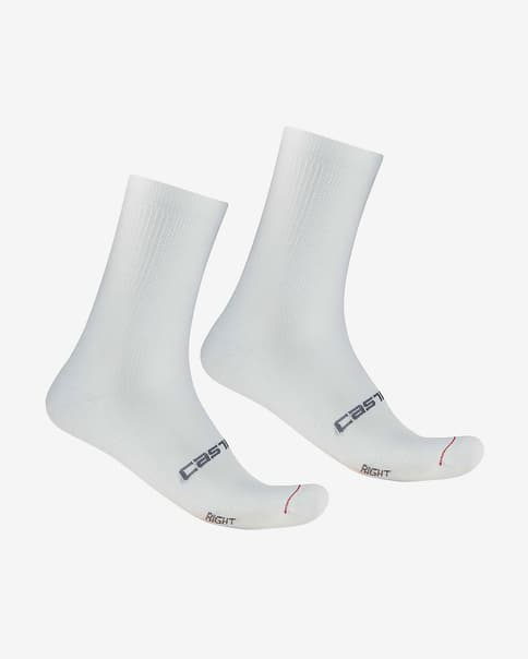 Pack de chaussettes Castelli Espresso 18 blanc (2 paires)