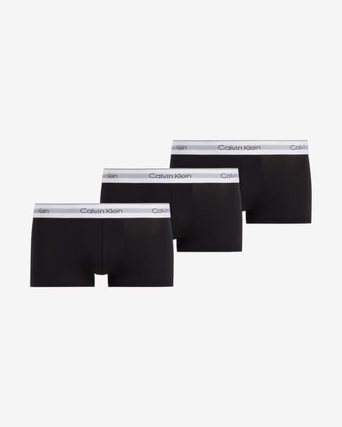 Bóxer Calvin Klein Icon Modal Mesh negro puro blanco (3 unidades)