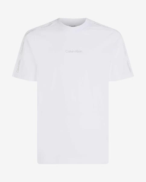 Camiseta Calvin Klein Sport Stripe Logo manga corta blanco