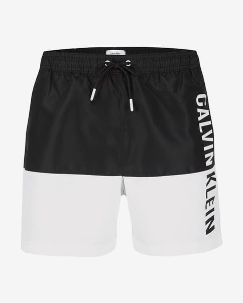 Bañador Calvin Klein Medium Drawstring negro blanco