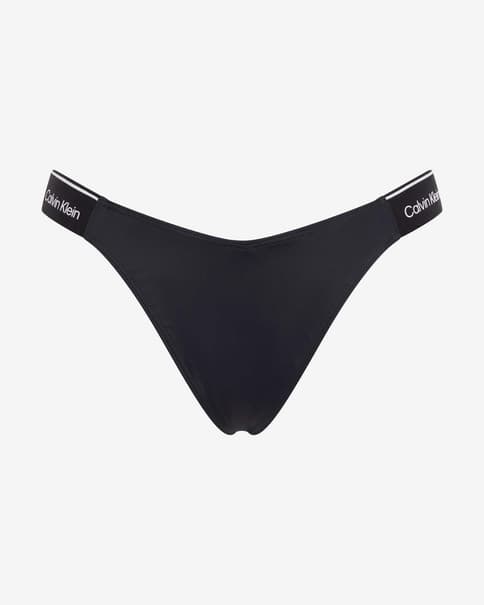 Braga bikini Calvin Klein Meta Legacy Logo negro blanco mujer