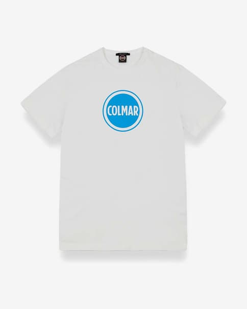 Camiseta Colmar Cotton Logo manga corta blanco puro