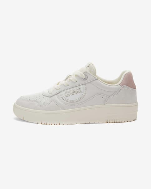 Zapatillas Colmar Austin Look blanco puro rosa mujer