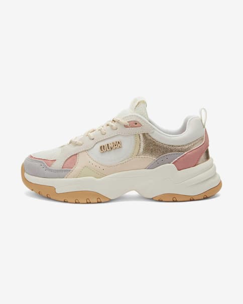 Zapatillas Colmar Tess Venus beige dorado blanco mujer