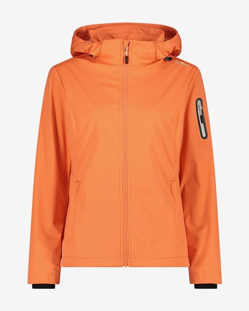 Veste à capuche CMP Light Softshell orange femme