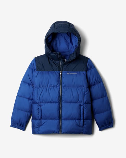 Chaqueta con capucha Columbia Puffect II azul ultra infantil