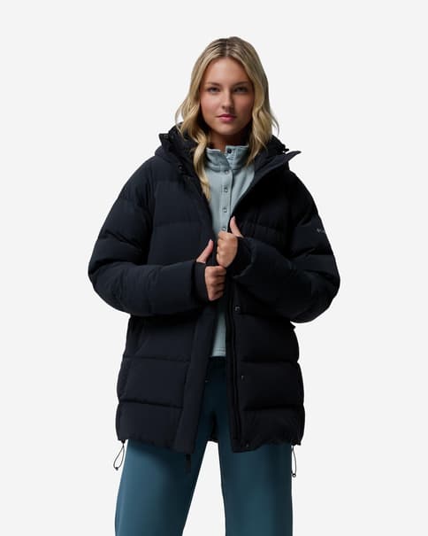 Chaqueta con capucha Columbia Amaze Puff Mid negro mujer